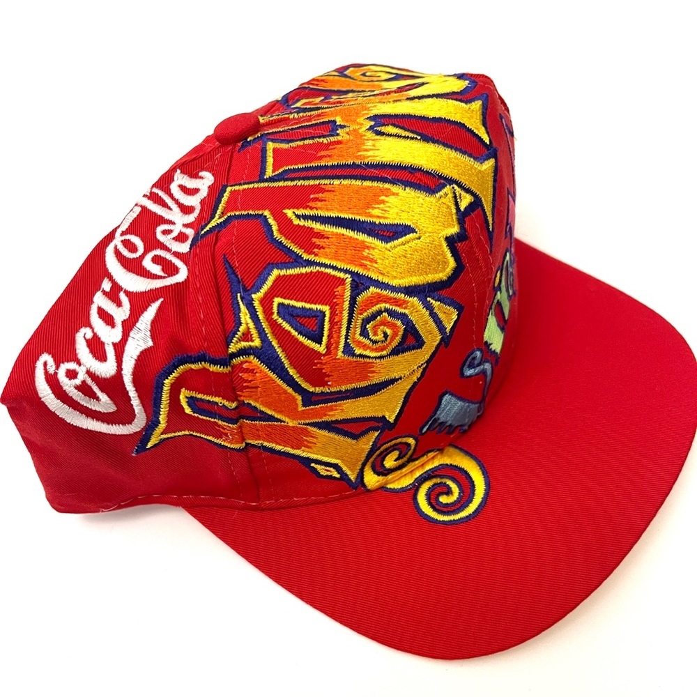 VTG Coca-Cola Coke Red Hot Summer Snapback Hat Cap